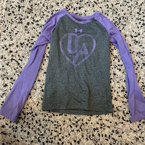 Under Armour Kids Long Sleeve in Gray and Purple